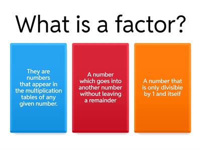 Factors and Multiples Practice 