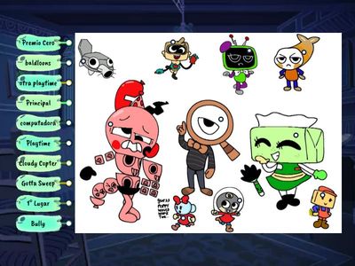 Etiqueta personajes dandy's world - hallowen /baldi