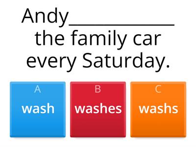  Present Simple Quiz - Affirmative and Negative