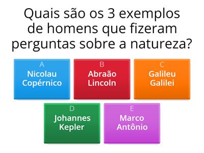 Ciências 5º ano - A busca do conhecimento do mundo