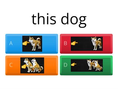  this/that/these/those game 