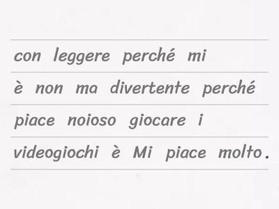 Mi piace e non mi piace.. e perche'!