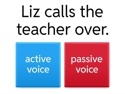Active voice and passive voice 