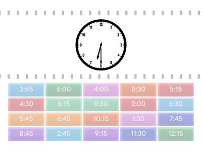 Find the Match: Time to the Quarter Hour
