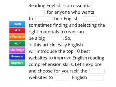  TOP 10 BEST WEBSITES TO IMPROVE ENGLISH READING COMPREHENSION SKILLS
