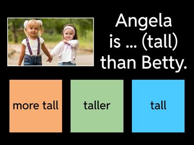 Comparative adjectives