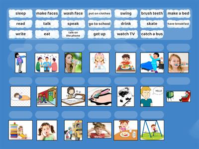 Read and find. Match