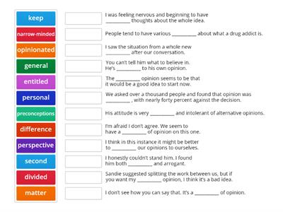 Speakout Advanced (Unit 2.2) Opinions