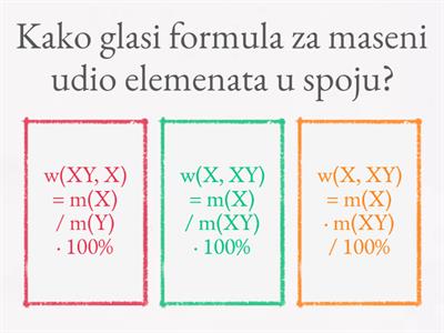 Kemijske Jednadžbe - Kratka provjera