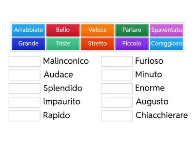 Italiano: Trova il Sinonimo