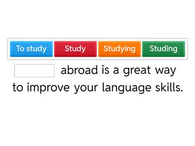 Gerunds and infinitives