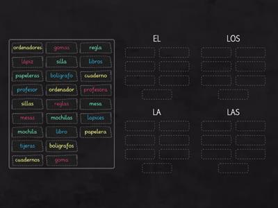 Vocabulario: La clase