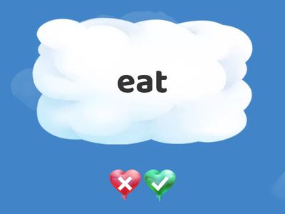 Irregular verbs can come get give eat