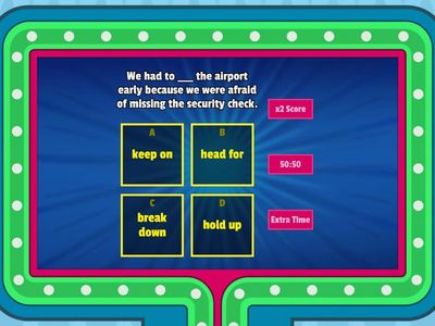 Focus 3. Unit 3 Review Phrasal verbs