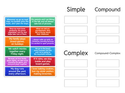 Sentence Structure Sort 