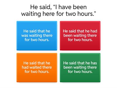 Direct and Indirect Speech