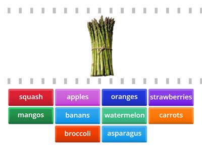 Nutrition BL-BH -Fruit and vegetables