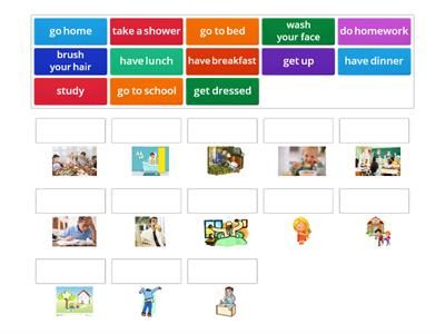 Daily Routines Vocabulary - MES