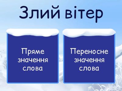 Пряме і переносне значення слів 