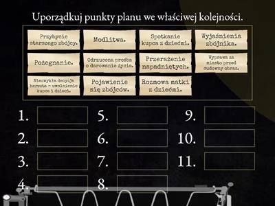 Powrót taty - plan wydarzeń