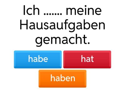 Perfekt 1 - haben oder sein?