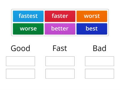 Comparatives and Superlatives