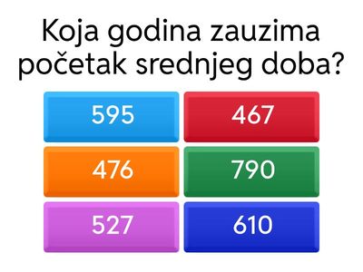 Europa u srednjem i ranom novom vijeku- ponavljanje