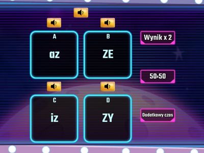  Z z Znajdź sylabę, której nazwe słyszysz.