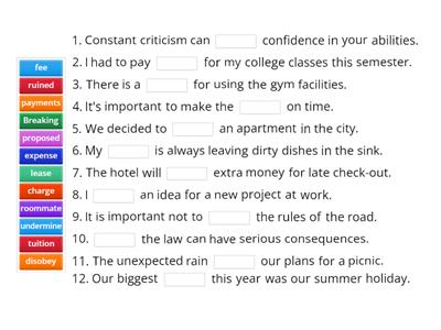 ЕГЭ use of English