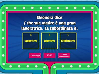  Proposizioni subordinate soggettive e oggettive