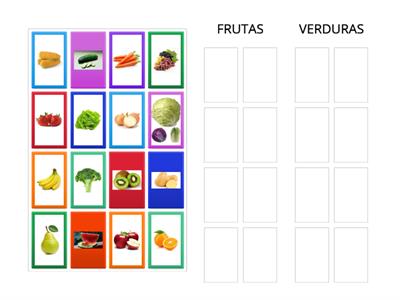  CLASIFICACIÓN DE FRUTAS Y VERDURAS