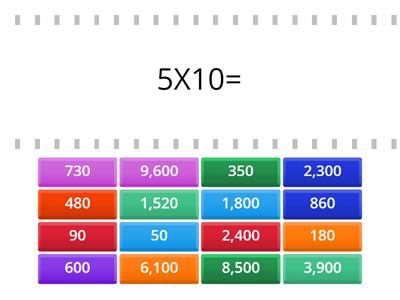 כפל ב -10 וב -100