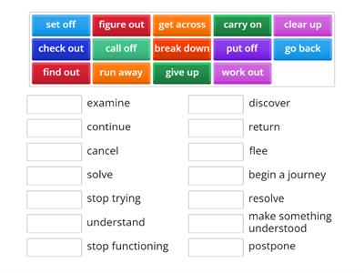 Phrasal verbs