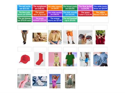 How much is..? (Match)