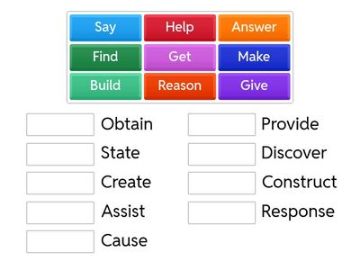 Synonyms Matching Activity set#3