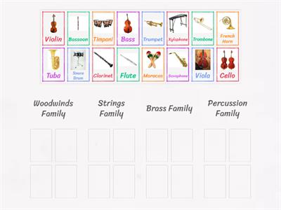 Strings vs Woodwinds vs Brass vs Percussion