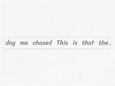 Relative Clauses using THAT Unjumble