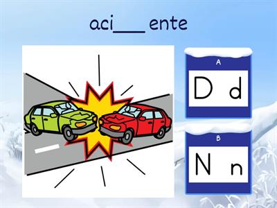 Escolhe [d] ou [n] - escrita e leitura
