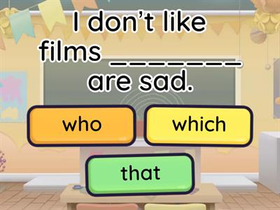 Defining relative clauses 