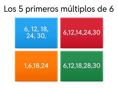 Múltiplos y divisores