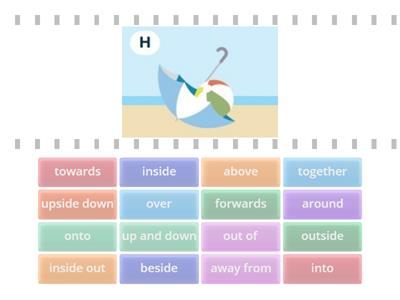 prepositions of place, movement
