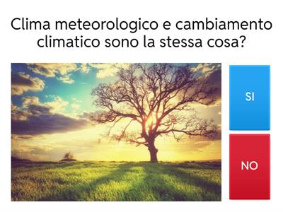 Il cambiamento climatico