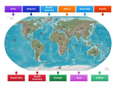 Absolute Location: Continents and Oceans
