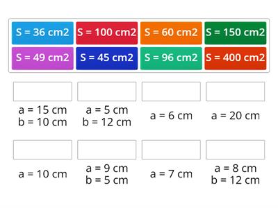 Obsah čtverce a obdélníku