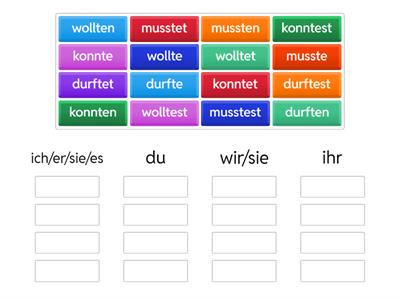 Modalverben im Präteritum