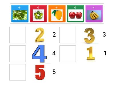  Nối hình với số chữ số lượng tương ứng