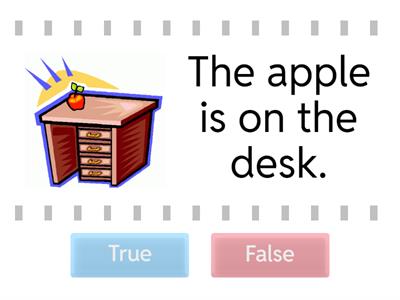 Prepositions of place on/in