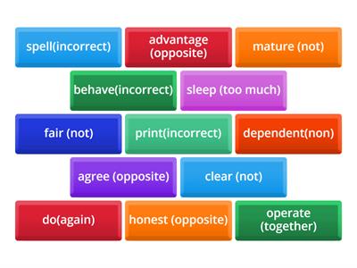 GW B1+ Unit 4 Prefixes Practice