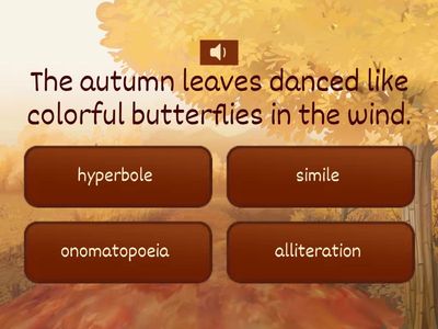 Fall Figurative Language 