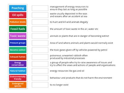 Environment vocab